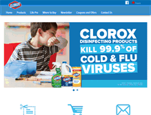 Tablet Screenshot of clorox.ca
